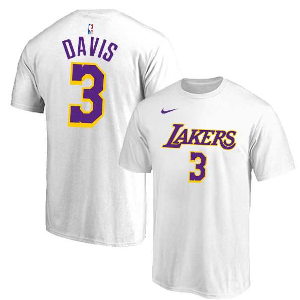 Los Angeles Lakers 3 Anthony Davis White Nike T-Shirt,We sell and wholesale Los Angeles Lakers 3 Anthony Davis White Nike T-Shirt on line form chian!